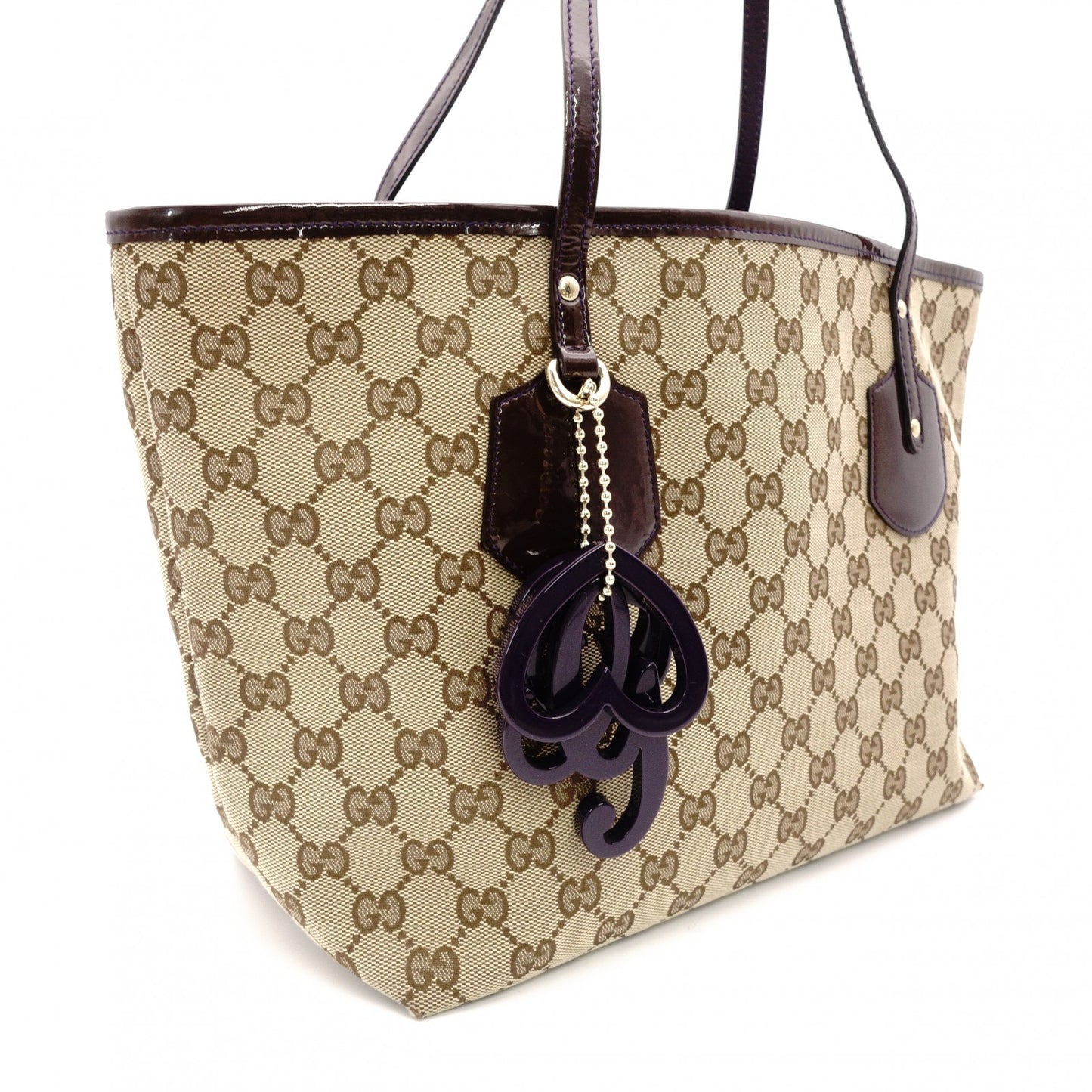GUCCI Jolly Tote Bag GG Canvas Beige × Brown
