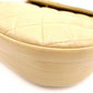 CHANEL Matelassé Shoulder Bag, Leather, Beige, Crossbody, Gold Hardware