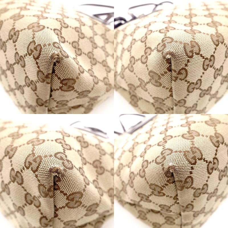 GUCCI Jolly Tote Bag GG Canvas Beige × Brown