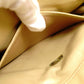 CHANEL Matelassé Shoulder Bag, Leather, Beige, Crossbody, Gold Hardware