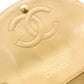 CHANEL Matelassé Shoulder Bag, Leather, Beige, Crossbody, Gold Hardware
