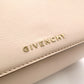 GIVENCHY Mini Pandora Box Shoulder Bag, Leather, Beige, 2-Way Crossbody