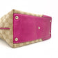 GUCCI New Brit Tote Bag GG Canvas Beige × Pink