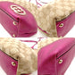 GUCCI New Brit Tote Bag GG Canvas Beige × Pink