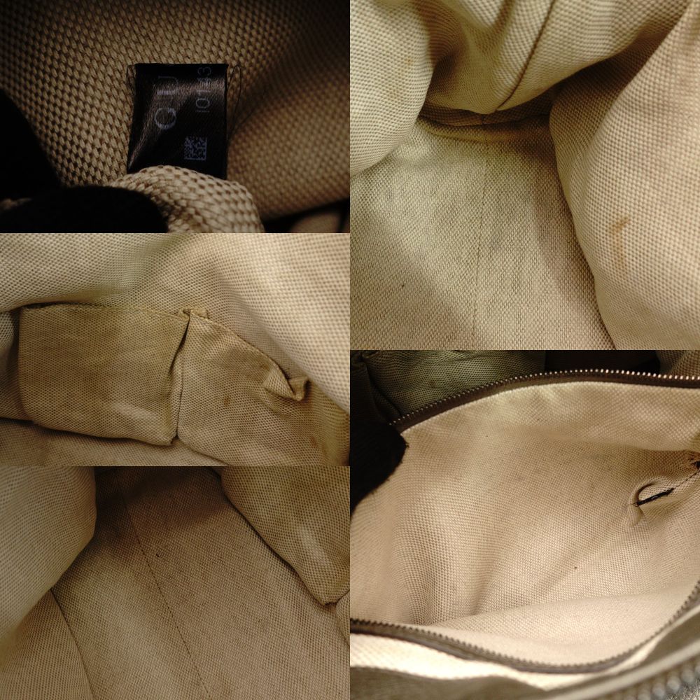 GUCCI Soho Handbag Gunmetal Silver Leather 2-Way Crossbody GG Logo 7-10-412