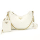 PRADA Shoulder Bag 2-Way Re-Edition 2005 Re-Edition White Leather 1BH204 Shoulder Bag Gold Hardware 7-10-540