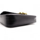 CELINE Shiny Calfskin Triomphe Shoulder Bag, Leather, Black, Rhinestones