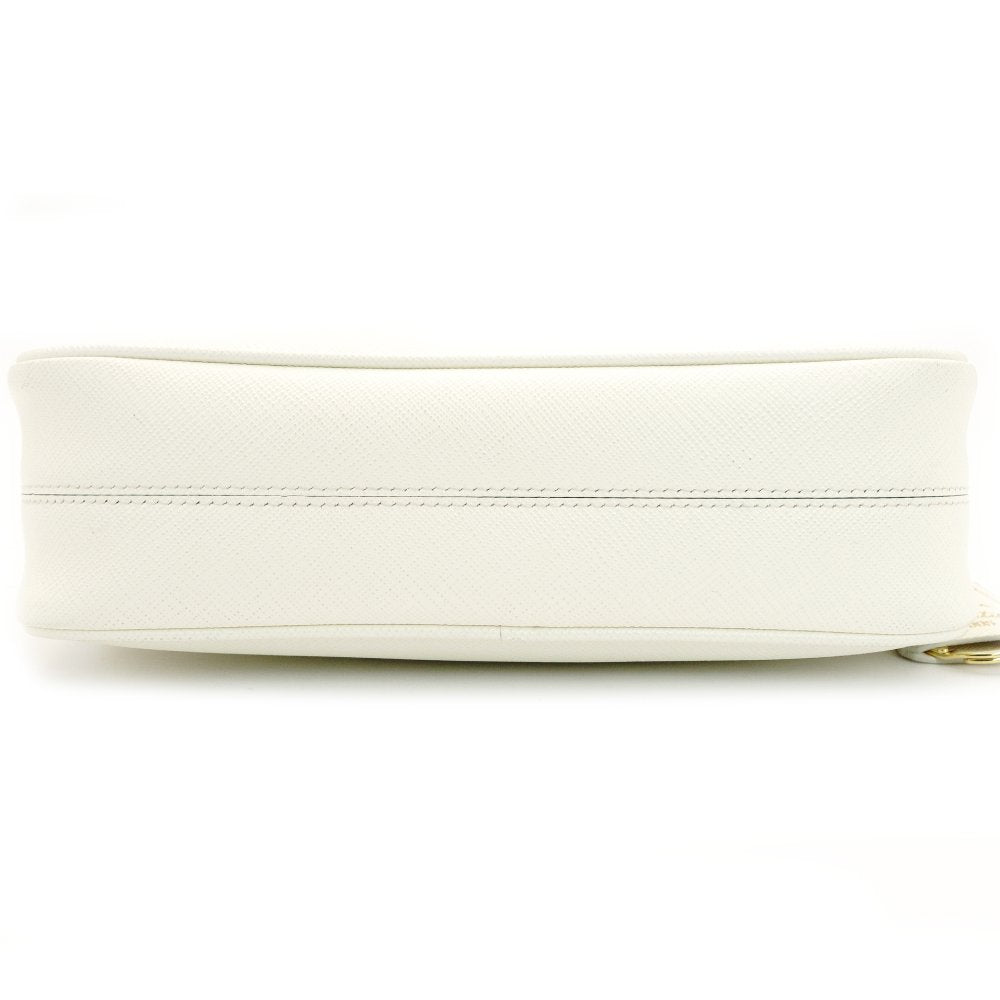 PRADA Shoulder Bag 2-Way Re-Edition 2005 Re-Edition White Leather 1BH204 Shoulder Bag Gold Hardware 7-10-540