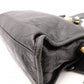 BALENCIAGA Classic Mini City Handbag, Leather, Gray, 2-Way Crossbody, Gold Hardware