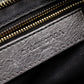 BALENCIAGA Classic Mini City Handbag, Leather, Gray, 2-Way Crossbody, Gold Hardware