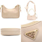 PRADA Shoulder Bag 2-Way Re-Edition 2005 Pink Beige Leather 1BH204 Shoulder Bag Gold Hardware 7-10-539