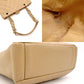 CHANEL Matelassé Shoulder Bag in Leather with Beige Gold Hardware