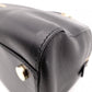 BVLGARI Scallie Serpenti Handbag, Leather, 2-Way, Black, Shoulder Bag