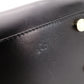 BVLGARI Scallie Serpenti Handbag, Leather, 2-Way, Black, Shoulder Bag