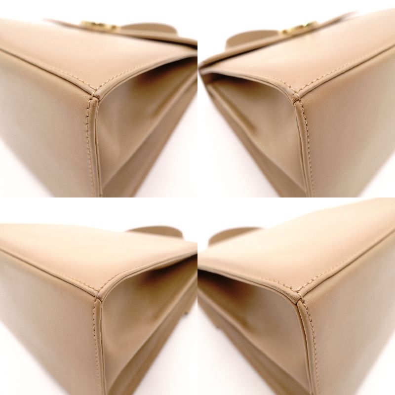 Salvatore Ferragamo Gancini Handbag Beige