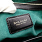 BVLGARI Scallie Serpenti Handbag, Leather, 2-Way, Black, Shoulder Bag