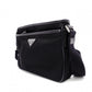 PRADA Triangle Logo Re-Nylon Shoulder Bag, Nylon, Black, Crossbody