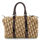 Christian Dior Trotter Boston Beige × Brown Handbag Vintage 7-10-602