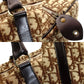 Christian Dior Trotter Boston Beige × Brown Handbag Vintage 7-10-602