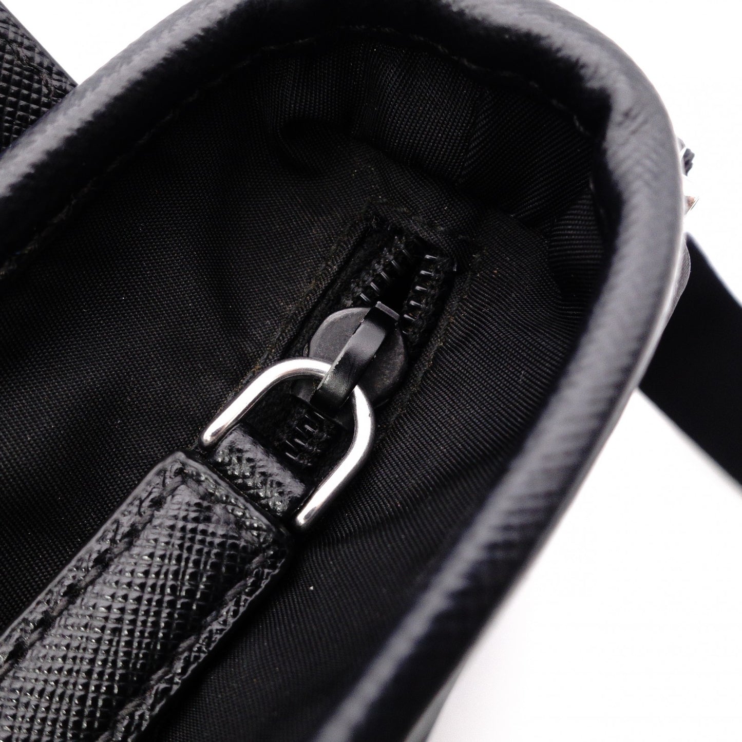 PRADA Triangle Logo Re-Nylon Shoulder Bag, Nylon, Black, Crossbody