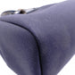 HERMES Air Bag Ad PM Handbag, Canvas, Navy, 2-Way