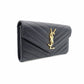 SAINT LAURENT Cassandra Long Wallet Leather Black