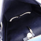 HERMES Air Bag Ad PM Handbag, Canvas, Navy, 2-Way