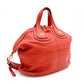 GIVENCHY Nightingale Handbag, Leather, Orange, 2-Way, Gold Hardware