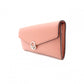 FENDI F Is F Long Wallet Leather Coral Pink Wallet