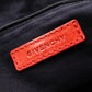 GIVENCHY Nightingale Handbag, Leather, Orange, 2-Way, Gold Hardware