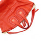 GIVENCHY Nightingale Handbag, Leather, Orange, 2-Way, Gold Hardware