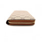 GUCCI GG Supreme Long Wallet, PVC Leather, Beige, Leather, Brown, GG Logo