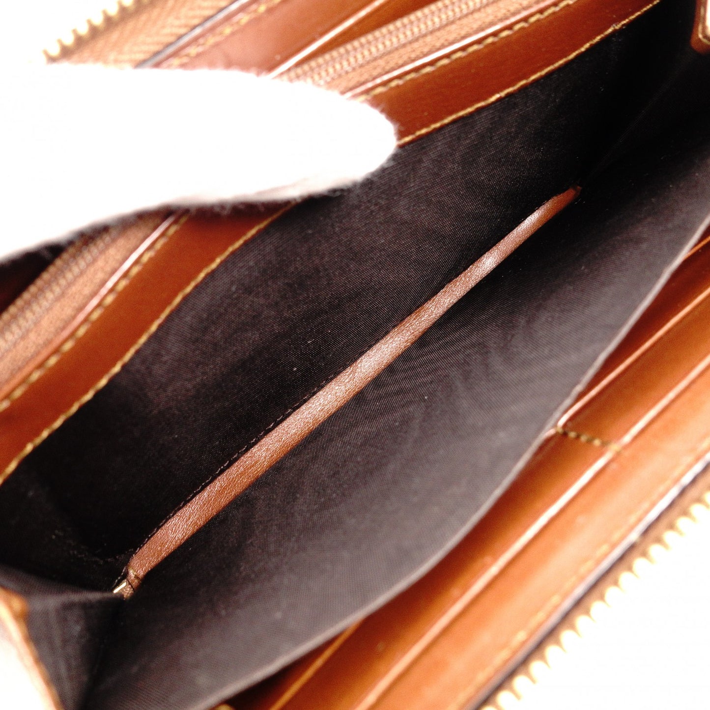 GUCCI GG Supreme Long Wallet, PVC Leather, Beige, Leather, Brown, GG Logo