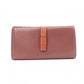 LOEWE ロエベ アナグラム 長財布 レザー レッド系【中古】 レディース