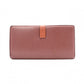 LOEWE ロエベ アナグラム 長財布 レザー レッド系【中古】 レディース