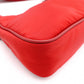 PRADA Re-Edition 2005 Shoulder Bag, Nylon, Red, 2-Way Crossbody, Silver Hardware