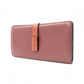 LOEWE ロエベ アナグラム 長財布 レザー レッド系【中古】 レディース