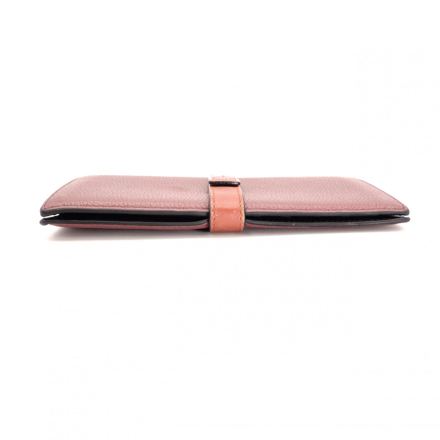 LOEWE ロエベ アナグラム 長財布 レザー レッド系【中古】 レディース