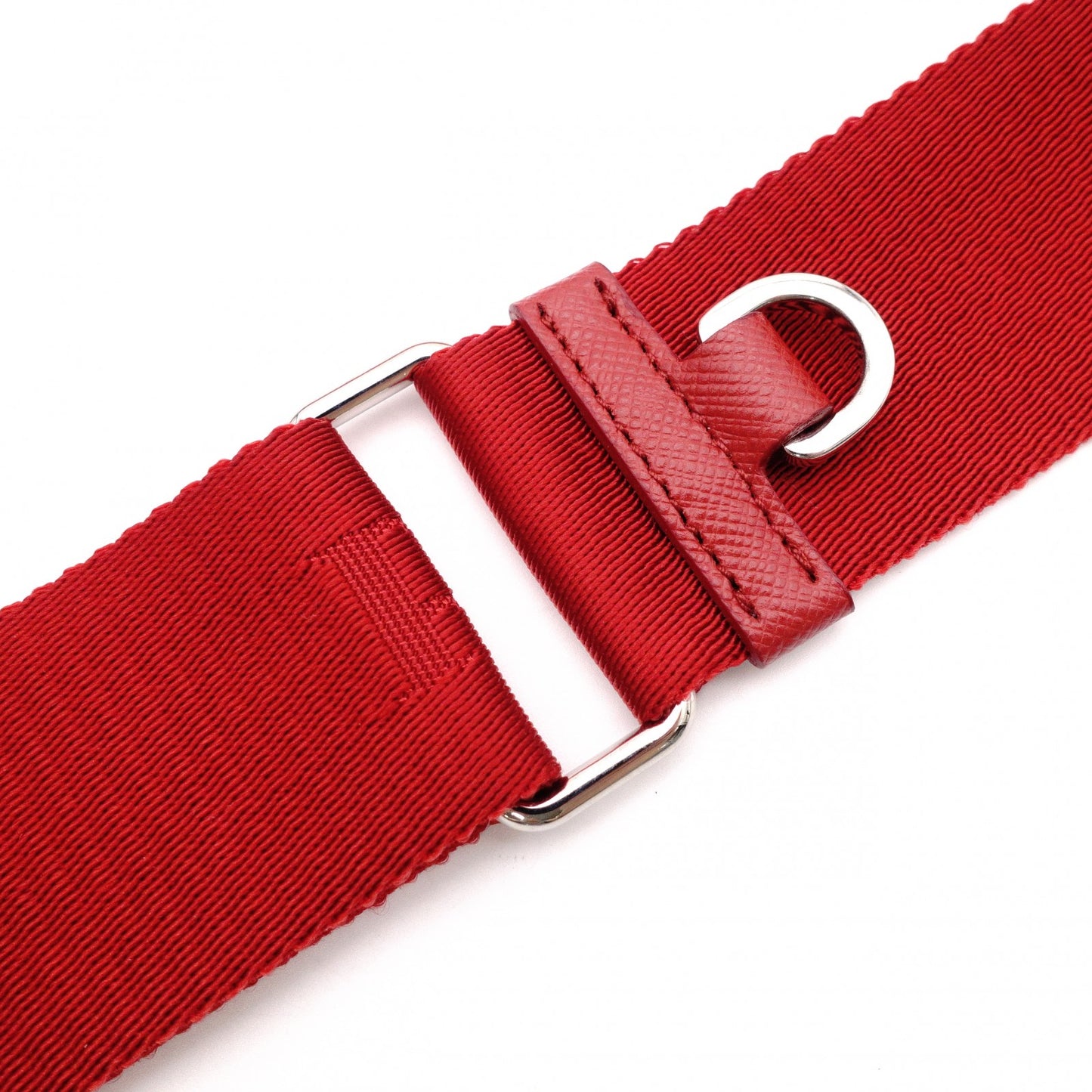 PRADA Re-Edition 2005 Shoulder Bag, Nylon, Red, 2-Way Crossbody, Silver Hardware