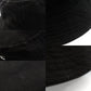 Celine Bucket Hat Black M Size Cotton Logo 7-3-824