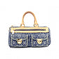 LOUIS VUITTON Denim Neo Speedy Handbag, Denim, Leather, Denim Monogram