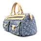 LOUIS VUITTON Denim Neo Speedy Handbag, Denim, Leather, Denim Monogram