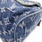 LOUIS VUITTON Denim Neo Speedy Handbag, Denim, Leather, Denim Monogram