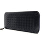 Bottega Veneta Intrecciato Navy Long Wallet Leather Wallet Men's With Box 7-7-883