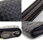 Bottega Veneta Intrecciato Navy Long Wallet Leather Wallet Men's With Box 7-7-883