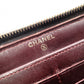 CHANEL Caviar Skin Matelassé Long Wallet, Leather, Black, Gold Hardware, CC Logo
