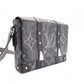 LOUIS VUITTON Trunk Messenger Monogram Pastel Shoulder Bag in Black PVC