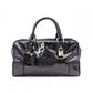 LOEWE Amazonas 28 Handbag, Patent Leather, Black with Glitter Charm