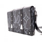 LOUIS VUITTON Trunk Messenger Monogram Pastel Shoulder Bag in Black PVC