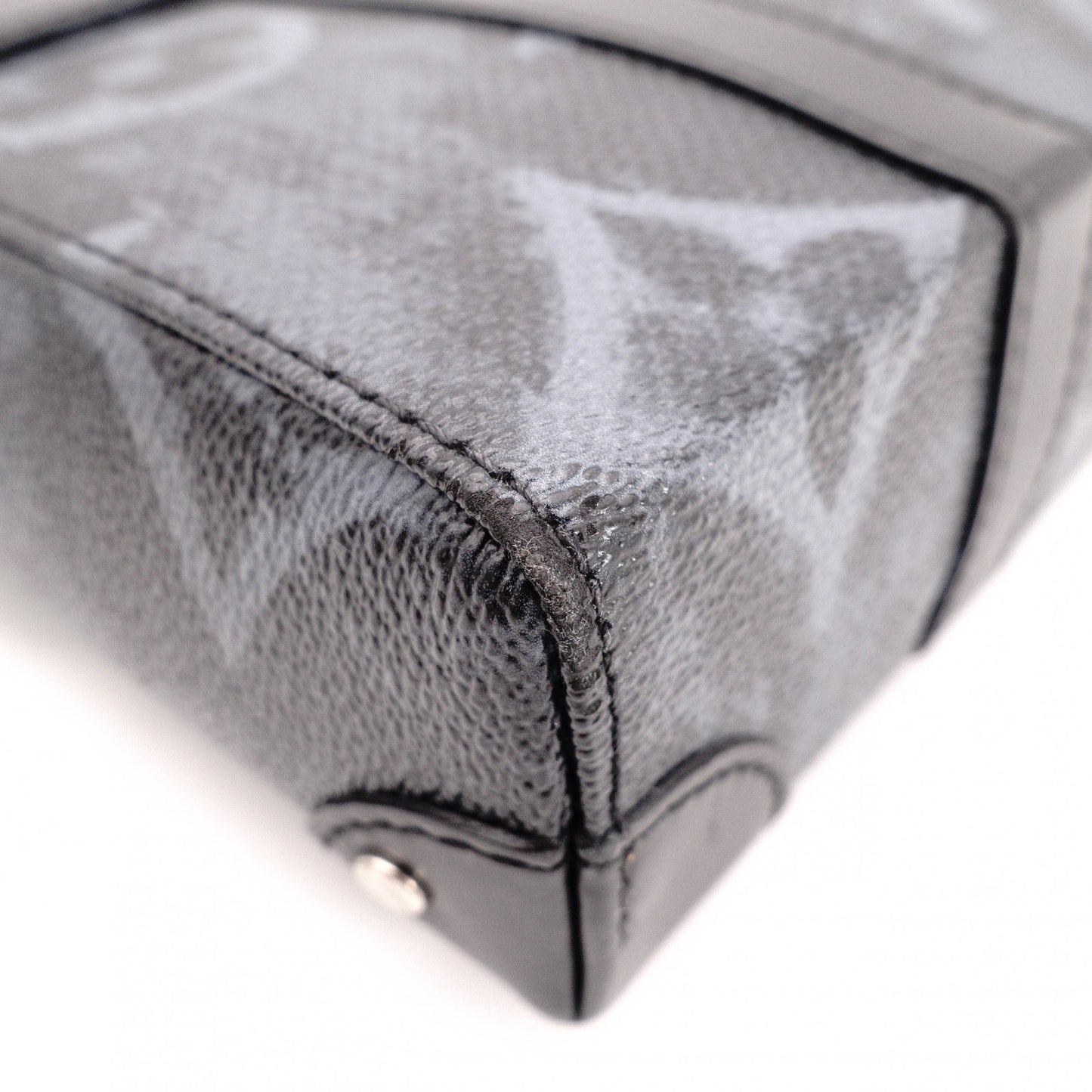 LOUIS VUITTON Trunk Messenger Monogram Pastel Shoulder Bag in Black PVC